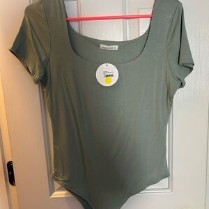 Elegant Sage Green Bodysuit